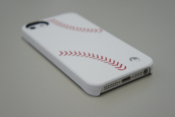 iPhone5用Trexta 本革張りハードケース スポーツ(ベースボール)18784